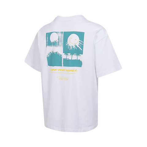 VANS范斯2025男子LR SMILE SUN SS TEE针织无领短TVN000NN2WHT