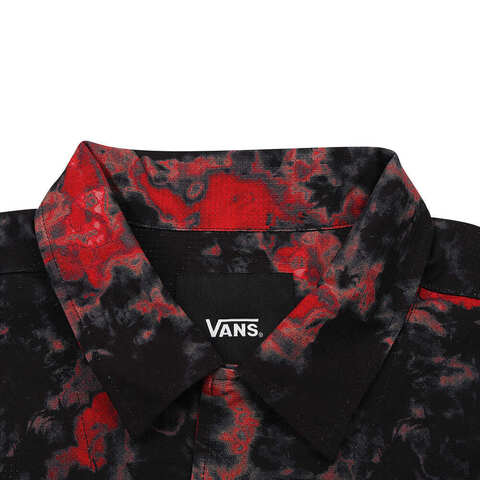 VANS范斯2025男子TDC MEN OPEN COLLOAR SS SHIRT短袖衬衫VN000P08IZQ