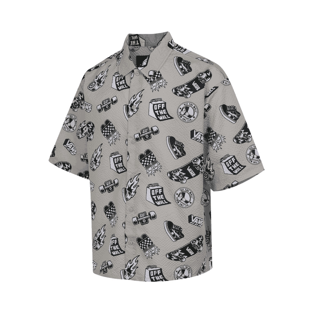 VANS范斯2025男子MISC AOP SS SHIRT短袖衬衫VN000RA8FGR