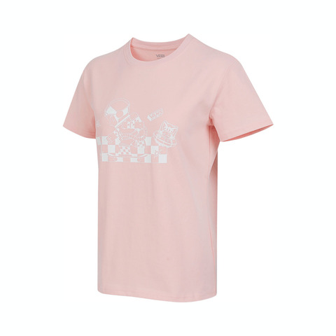 VANS范斯2025女子CHECKER GFX W TEE针织无领短TVN000RA9CHN