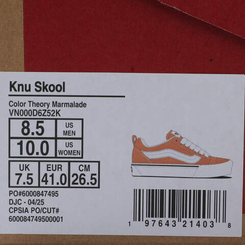 VANS范斯2025中性Knu SkoolCLVN000D6Z52K