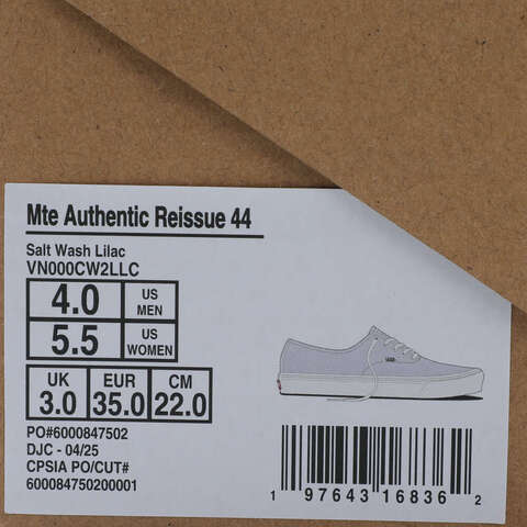 VANS范斯2025中性MTE Authentic Reissue 44SFVN000CW2LLC