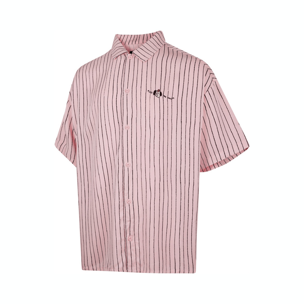 VANS范斯2025男子DOG STRIPE SS SHIRT短袖衬衫VN000QF5FAY