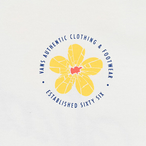 VANS范斯2025女子NEW FLOWER LOGO SS TEE针织无领短TVN000NNRFS8