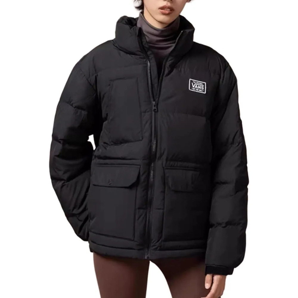 VANS范斯2025男子UTILITY LIGHT DOWN JACKET厚羽绒服-短VN000H22BLK