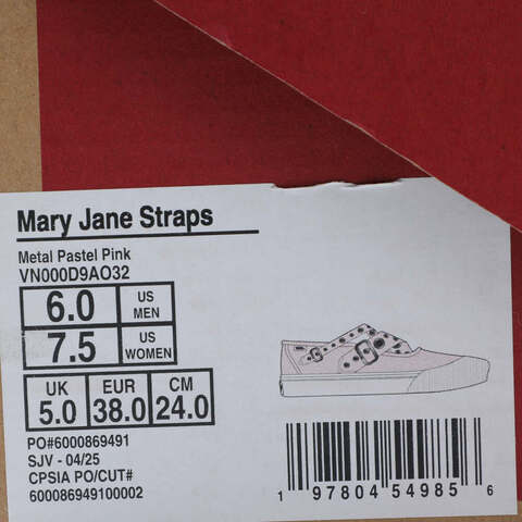 VANS范斯2025女子Mary Jane StrapsCLVN000D9AO32