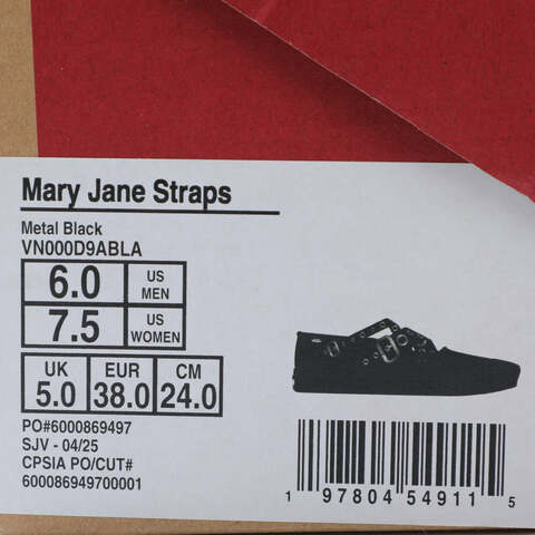 VANS范斯2025女子Mary Jane StrapsCLVN000D9ABLA