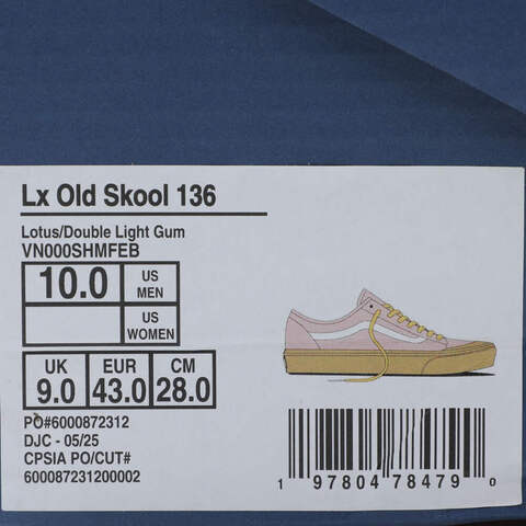 VANS范斯2025中性LX Old Skool 136CLVN000SHMFEB