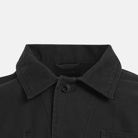 VANS范斯2025男子Drill Chore Canvas Jacket梭织连帽外套VN000KV1BLK