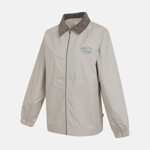 VANS范斯2025女子TWILL WORKWEAR JACKET梭织连帽外套VN000QKFEN9