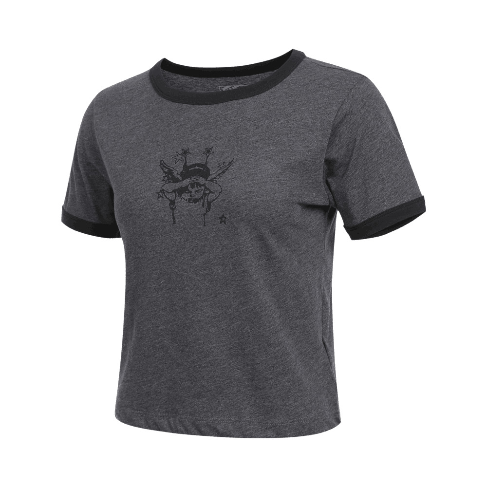 VANS范斯2025女子Cruzing Ringer Tee针织无领短TVN000RC1O8W