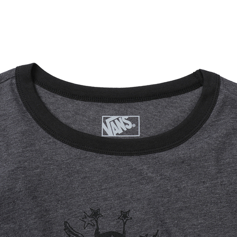 VANS范斯2025女子Cruzing Ringer Tee针织无领短TVN000RC1O8W