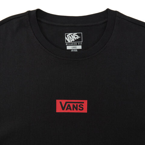VANS范斯2025男子SMALL BOX LOGO TEE针织无领短TVN000QWMBLK