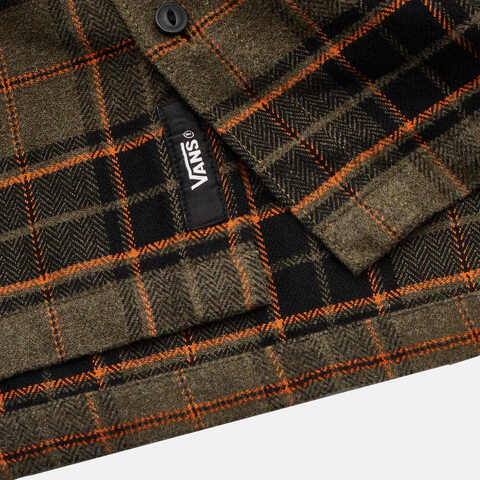 VANS范斯2025男子LX Flannel LS Woven梭织长袖衬衫VN000P83KF0