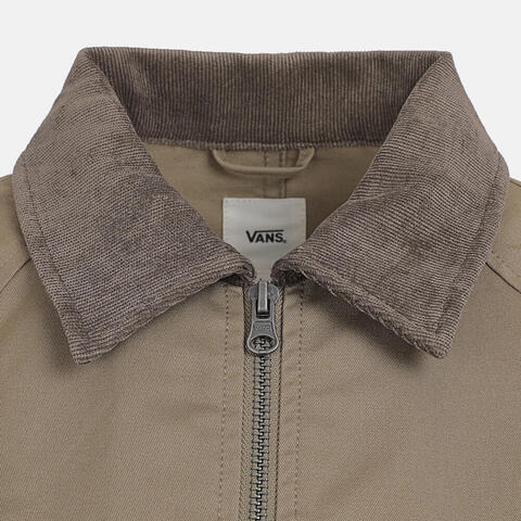 VANS范斯2025女子TWILL WORKWEAR JACKET梭织连帽外套VN000QKFEMF