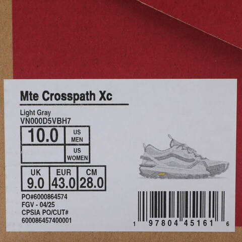 VANS范斯2025中性MTE Crosspath XCCLVN000D5VBH7