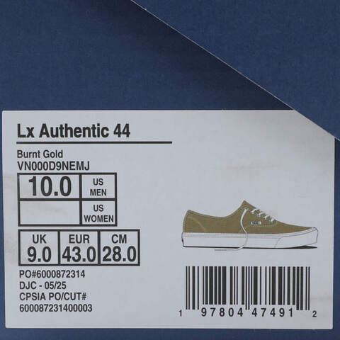VANS范斯2025中性LX Authentic 44CLVN000D9NEMJ