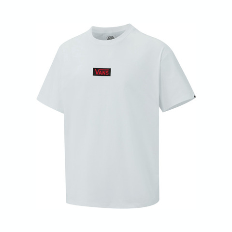 VANS范斯2025男子SMALL BOX LOGO TEE针织无领短TVN000QWMWHT