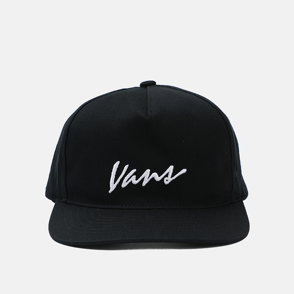 VANS范斯2025中性Classic Script Snapback弯沿帽VN000QAGBLK