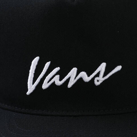 VANS范斯2025中性Classic Script Snapback弯沿帽VN000QAGBLK