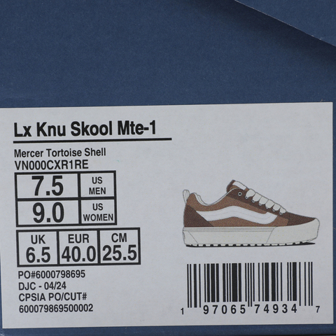 VANS范斯2025中性LX Knu Skool MTE-1CLVN000CXR1RE