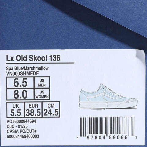 VANS范斯2025中性LX Old Skool 136CLVN000SHMFDF