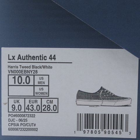VANS范斯2025中性LX Authentic 44CLVN000EBNY28
