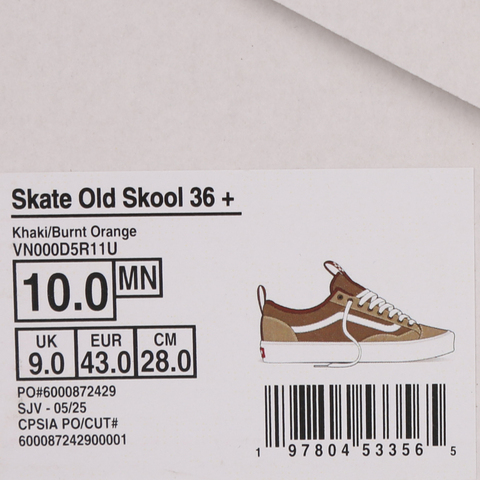 VANS范斯2025中性Skate Old Skool 36 +CLVN000D5R11U