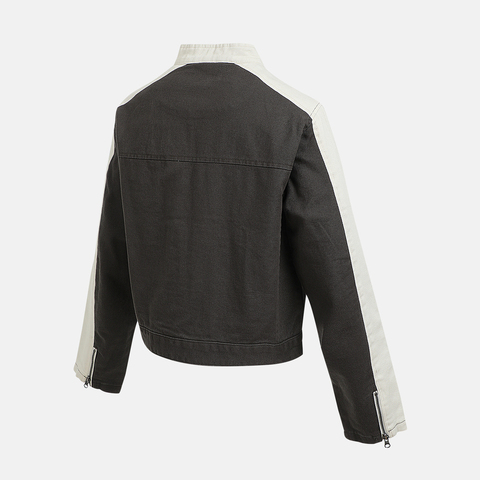 VANS范斯2025女子Ryden Biker Jacket梭织连帽外套VN000R3HEMV