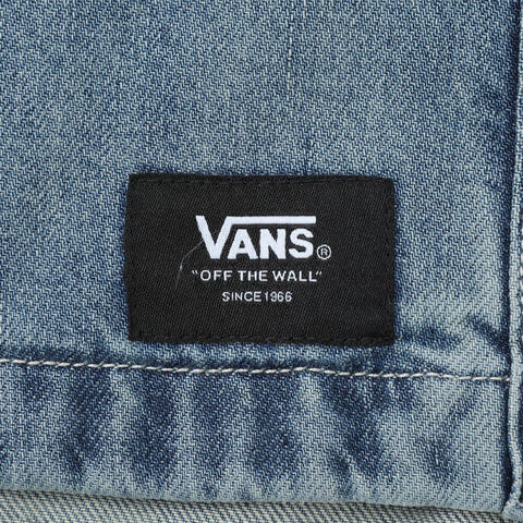 VANS范斯2025女子LOOSE DENIM SHACKET梭织长袖衬衫VN000QP3FAI