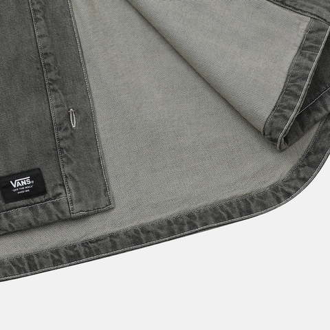VANS范斯2025女子LOOSE DENIM SHACKET梭织长袖衬衫VN000QP36ZA