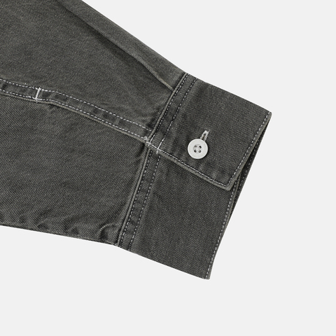 VANS范斯2025女子LOOSE DENIM SHACKET梭织长袖衬衫VN000QP36ZA