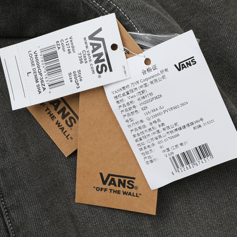 VANS范斯2025女子LOOSE DENIM SHACKET梭织长袖衬衫VN000QP36ZA