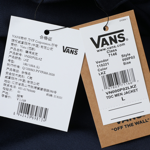 VANS范斯2025男子TDC PADDED JKT薄棉服VN000P02LKZ
