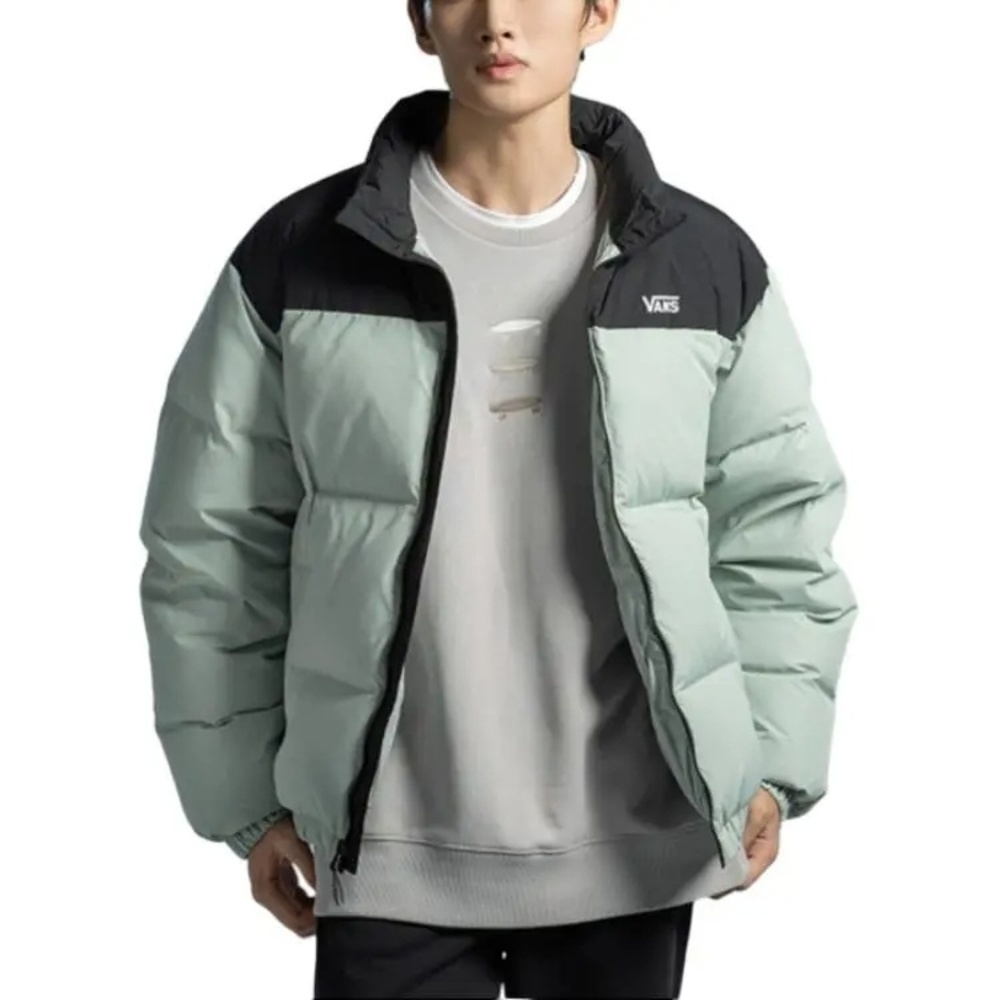 VANS范斯2025男子SHORT BLOCKING PUFFER厚羽绒服-短VN000P30ZRT