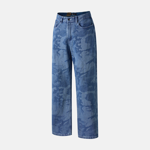 VANS范斯2025男子Check-5 Loose Camo Printed Denim Pant梭织长裤VN000PH8CDX