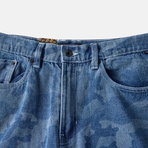 VANS范斯2025男子Check-5 Loose Camo Printed Denim Pant梭织长裤VN000PH8CDX