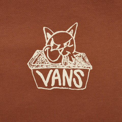 VANS范斯2025男子DODDLE CAT CREW针织无帽卫衣VN000QN51RE