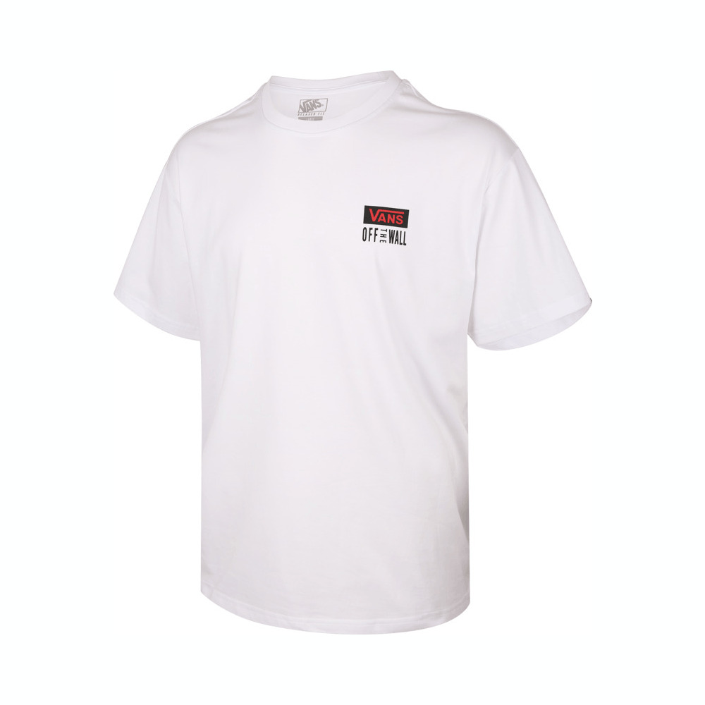 VANS范斯2025男子BOX LOGO TEE针织无领短TVN000QH7WHT
