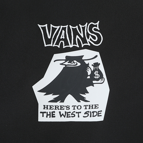 VANS范斯2025男子CONTRAST STITCH COACH梭织连帽外套VN000QMEBLK