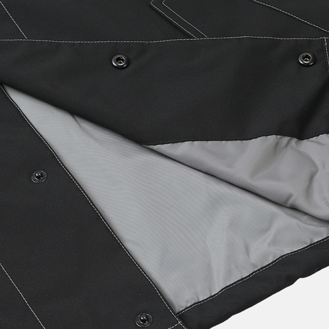 VANS范斯2025男子CONTRAST STITCH COACH梭织连帽外套VN000QMEBLK