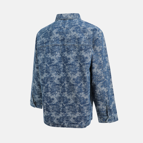 VANS范斯2025男子JACQUARD DENIM SHIRT梭织长袖衬衫VN000QNHFAH