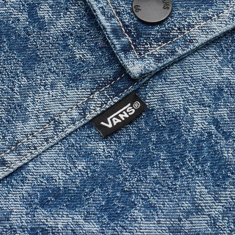 VANS范斯2025男子JACQUARD BAGGY JEANS梭织长裤VN000QNMFAH