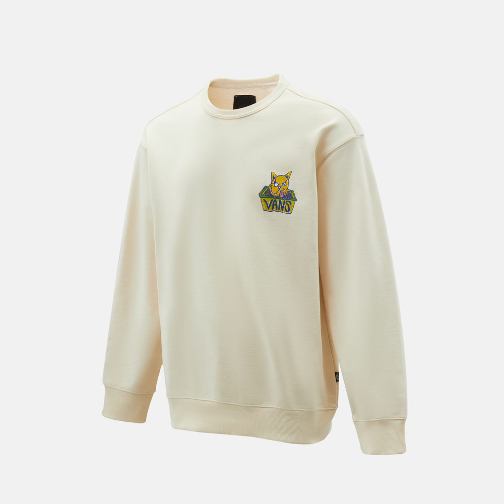 VANS范斯2025男子DODDLE CAT CREW针织无帽卫衣VN000QN5DJR