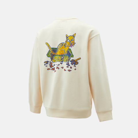 VANS范斯2025男子DODDLE CAT CREW针织无帽卫衣VN000QN5DJR