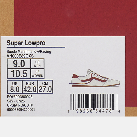 VANS范斯2025中性Super LowproCLVN000E89OXS