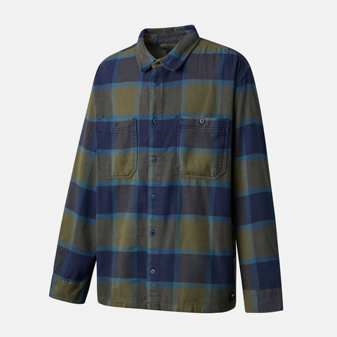 VANS范斯2025男子Larkspur Plaid Flannel梭织长袖衬衫VN000P7ZF0O