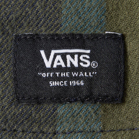 VANS范斯2025男子Larkspur Plaid Flannel梭织长袖衬衫VN000P7ZF0O