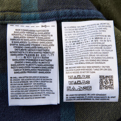 VANS范斯2025男子Larkspur Plaid Flannel梭织长袖衬衫VN000P7ZF0O