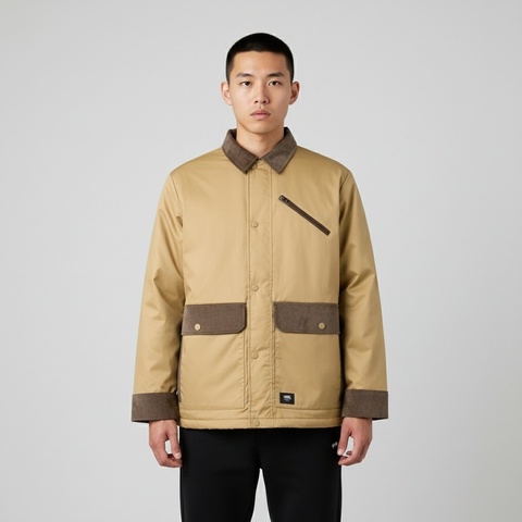 VANS范斯2025男子COL BLOCK WORKWEAR JKT薄棉服VN000QNU4MG